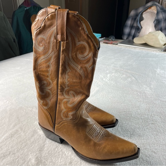 J.B.Dillon JBW2350 Western Cowboy Brown Boots Women's size 7.5B Country Girl - Picture 11 of 14